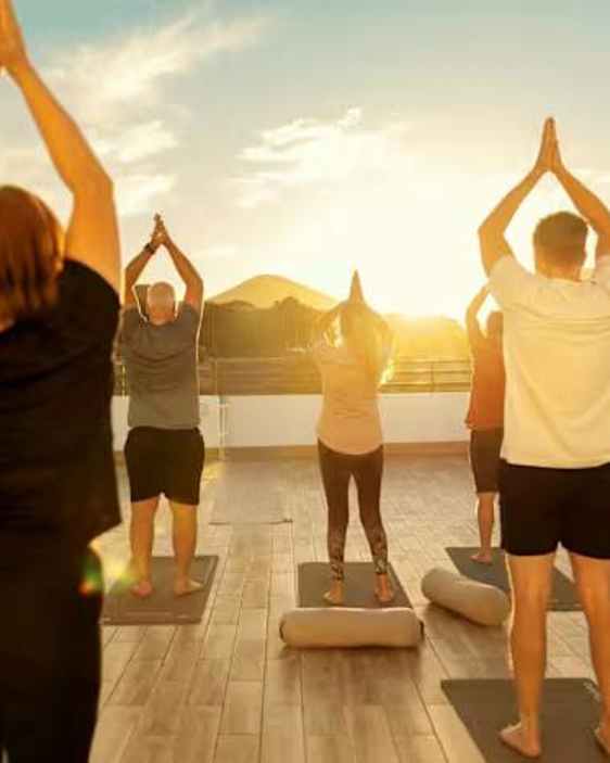 Yoga på taket  Teneriffa 