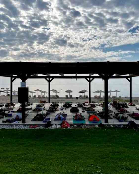 Vila på strandpaviljong 