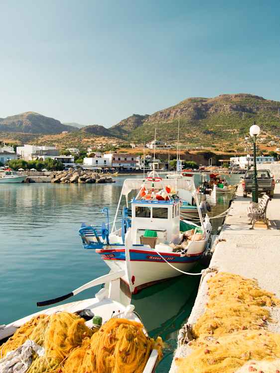 Fiskebåt i Makrigialos