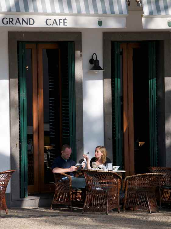cafe i Funchal på Madeira