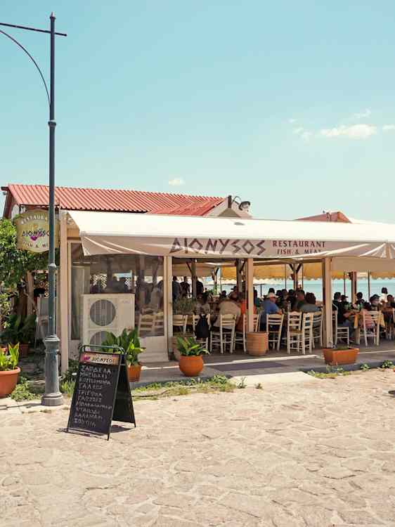 Restaurang på Lesbos