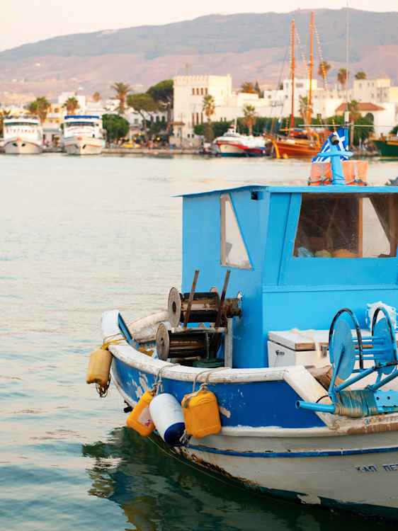 Fiskebåt på Kos