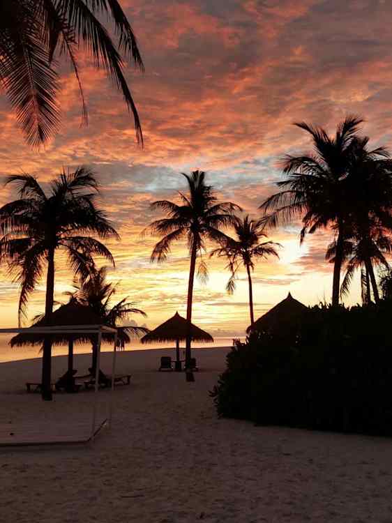 Solnedgång på Kuredu