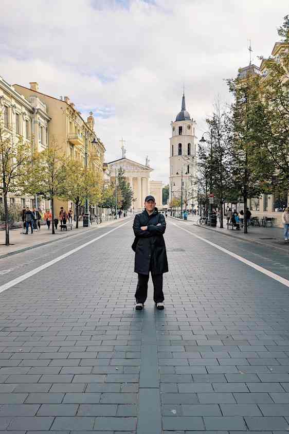 Gedimino prospektas är en ståtlig paradgata i Vilnius