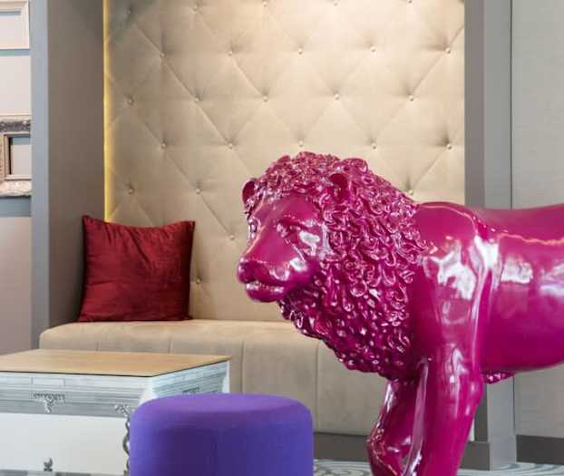 Sittområde i lobbyn