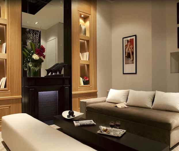 Sittområde i lobbyn