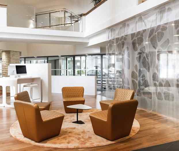 Sittområde i lobbyn