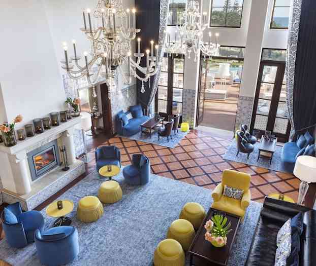 Sittområde i lobbyn