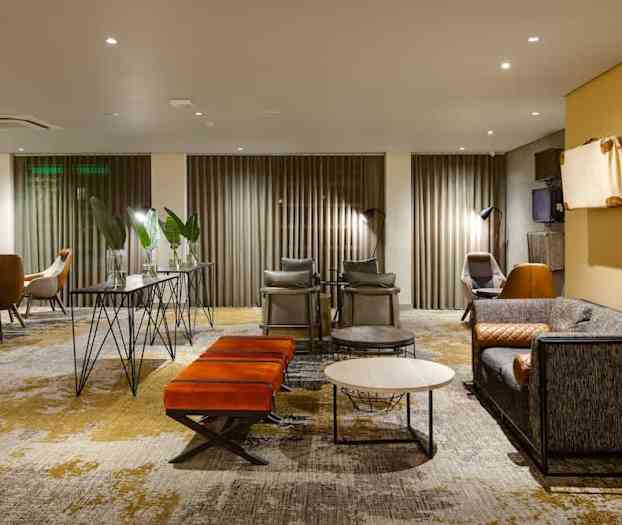 Sittområde i lobbyn