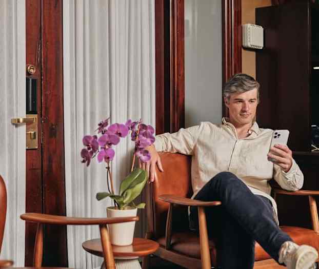 Sittområde i lobbyn