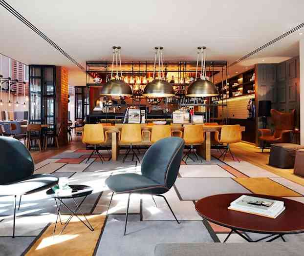 Sittområde i lobbyn