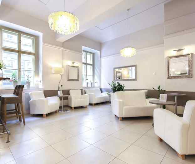 Sittområde i lobbyn