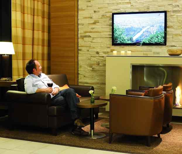 Sittområde i lobbyn