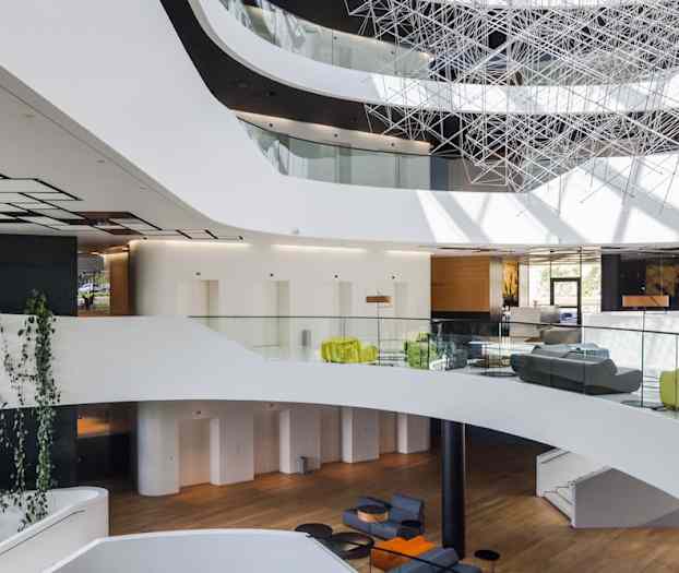 Sittområde i lobbyn