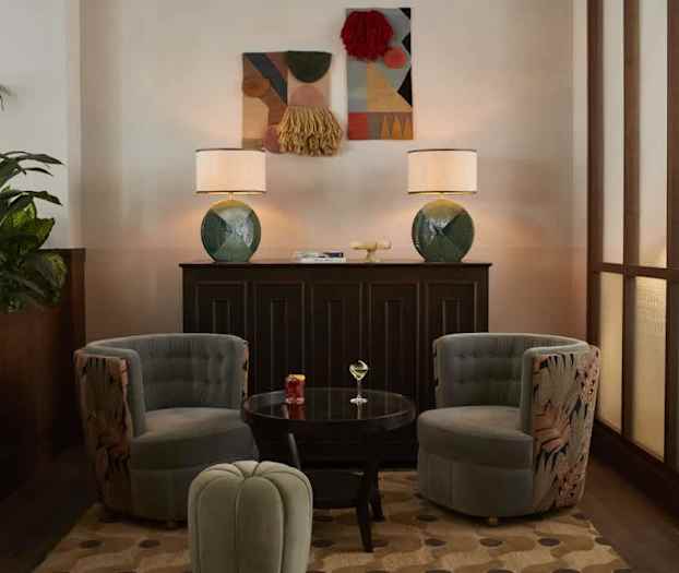 Sittområde i lobbyn