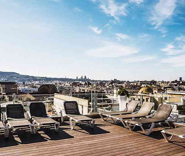 Hotellets takterrass