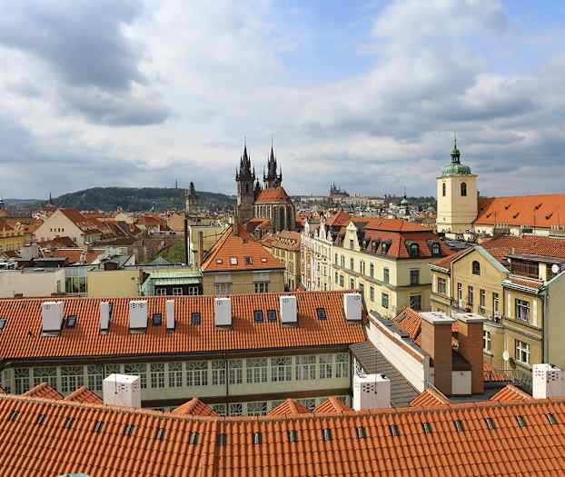 Utsikt från ett av rummen