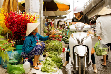 Matmarknad på Phu Quoc
