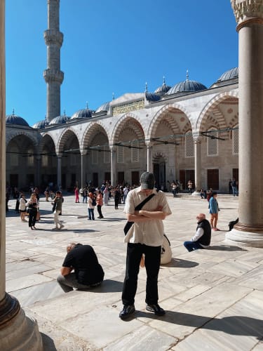 Blå moskén är ett imponerade byggnadsverk!