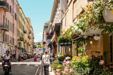 Vackra gator i Nice