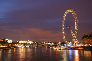 Besök southbank center julmarknad och se London Eye