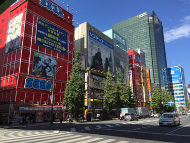 Den legendariska SEGA-byggnaden i Tokyo