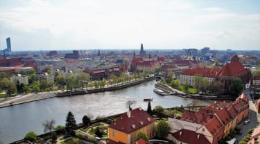 Wroclaw från ovan