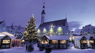 Julmarknad på Tallinns rådhusplats
