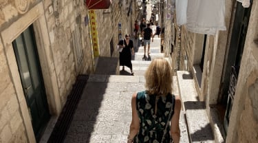 Dubrovniks Gamla stad är full av trappor