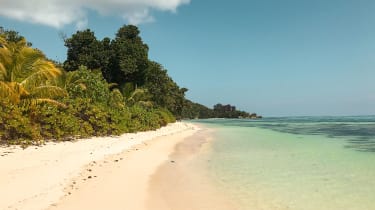 Stranden på Praslin, Seychellerna - ett av Vings många resmål