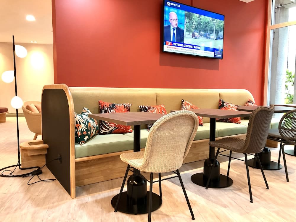 Sittområde i lobbyn