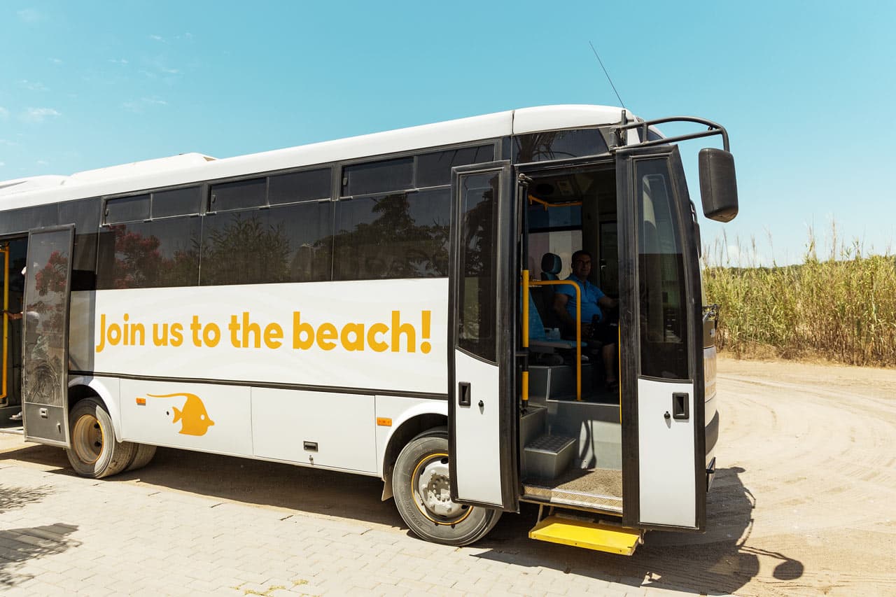 Buss till stranden