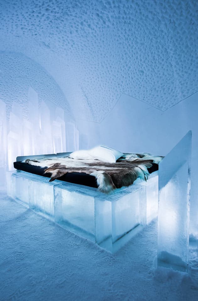 Isrum, Design av Johan Larrsson. Icehotel Vinter. Foto av Asaf Kliger