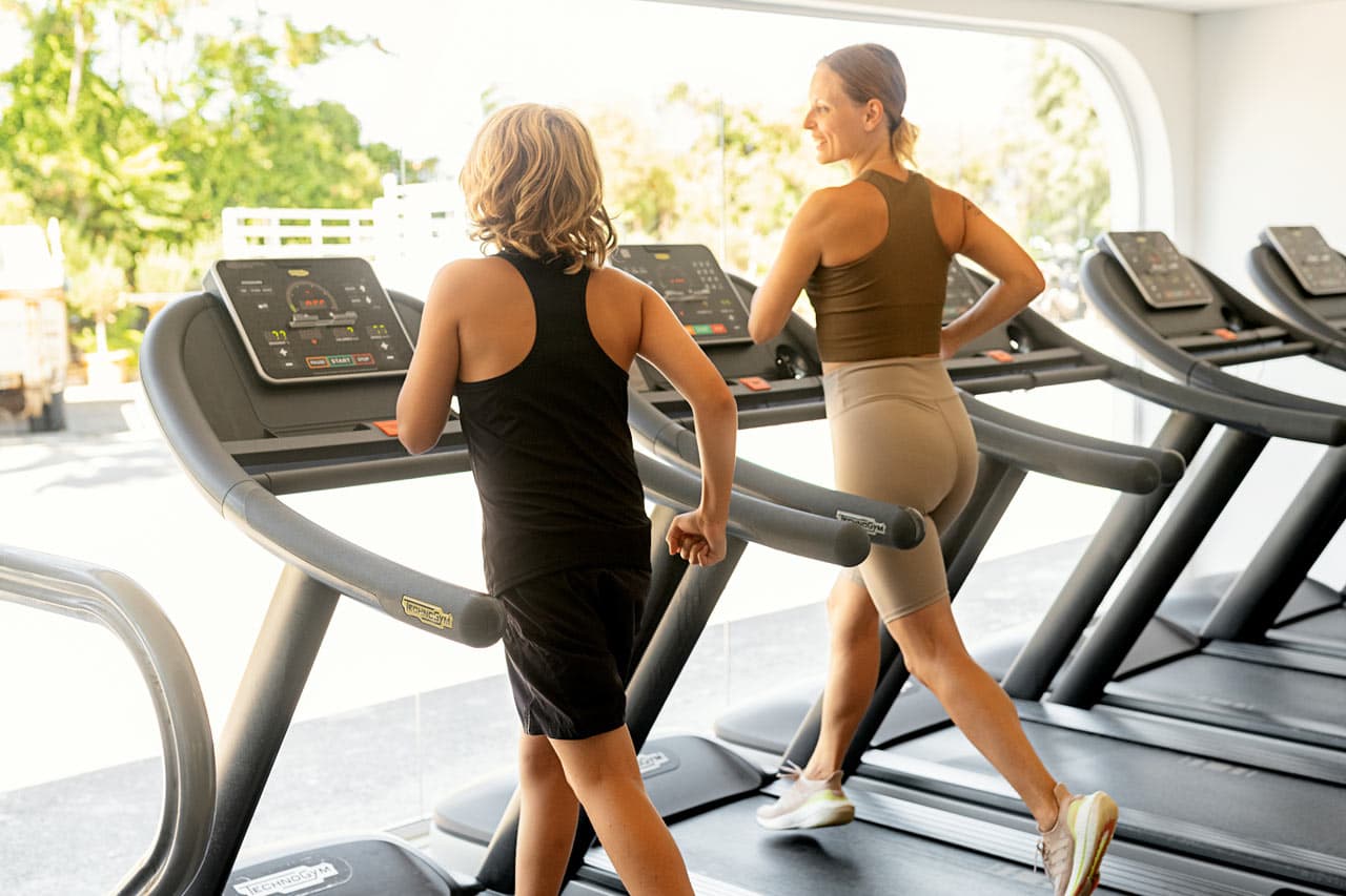 Önskar du träna under semestern kan du bland annat besöka hotellets gym.