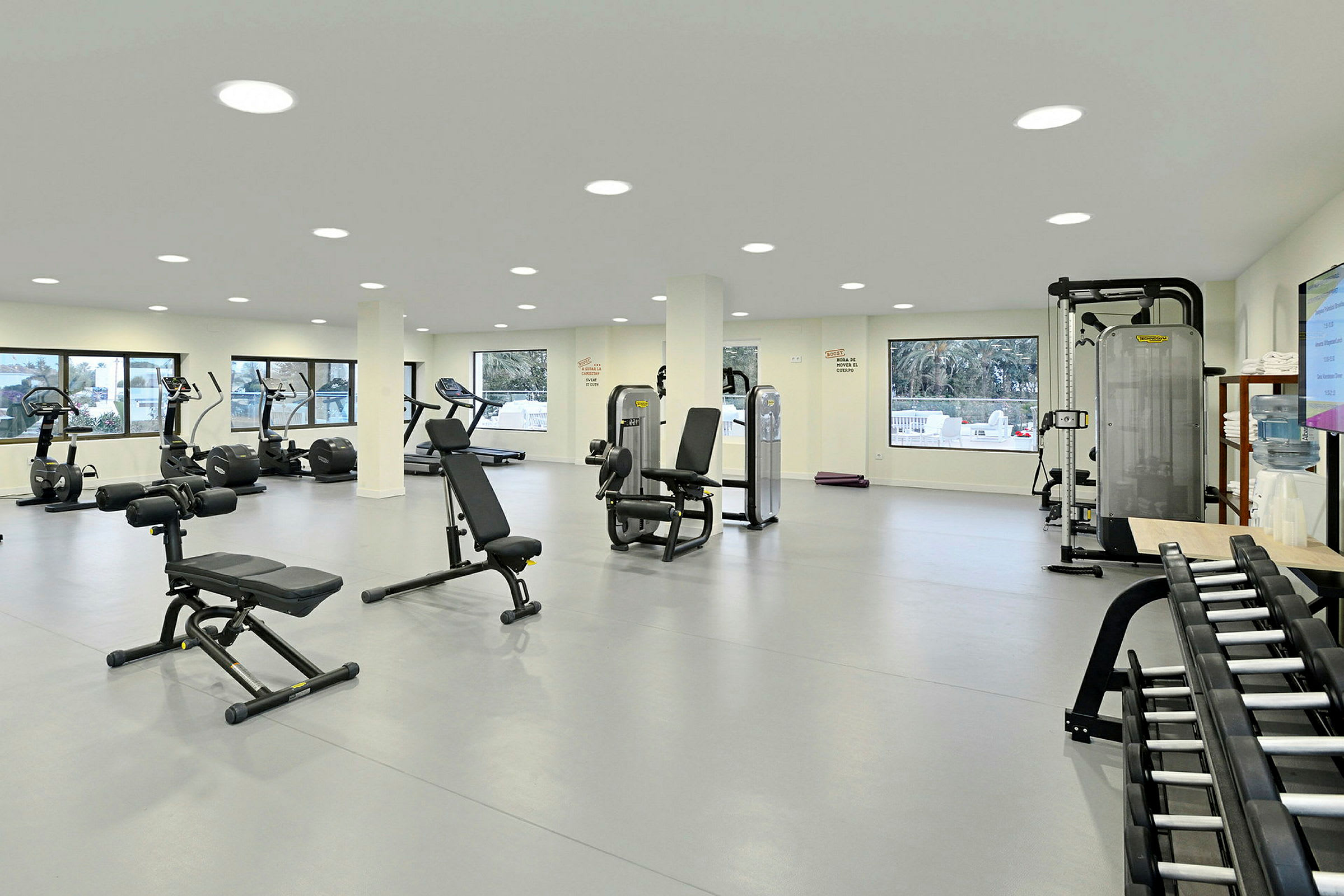 I hotellets gym får du träna fritt