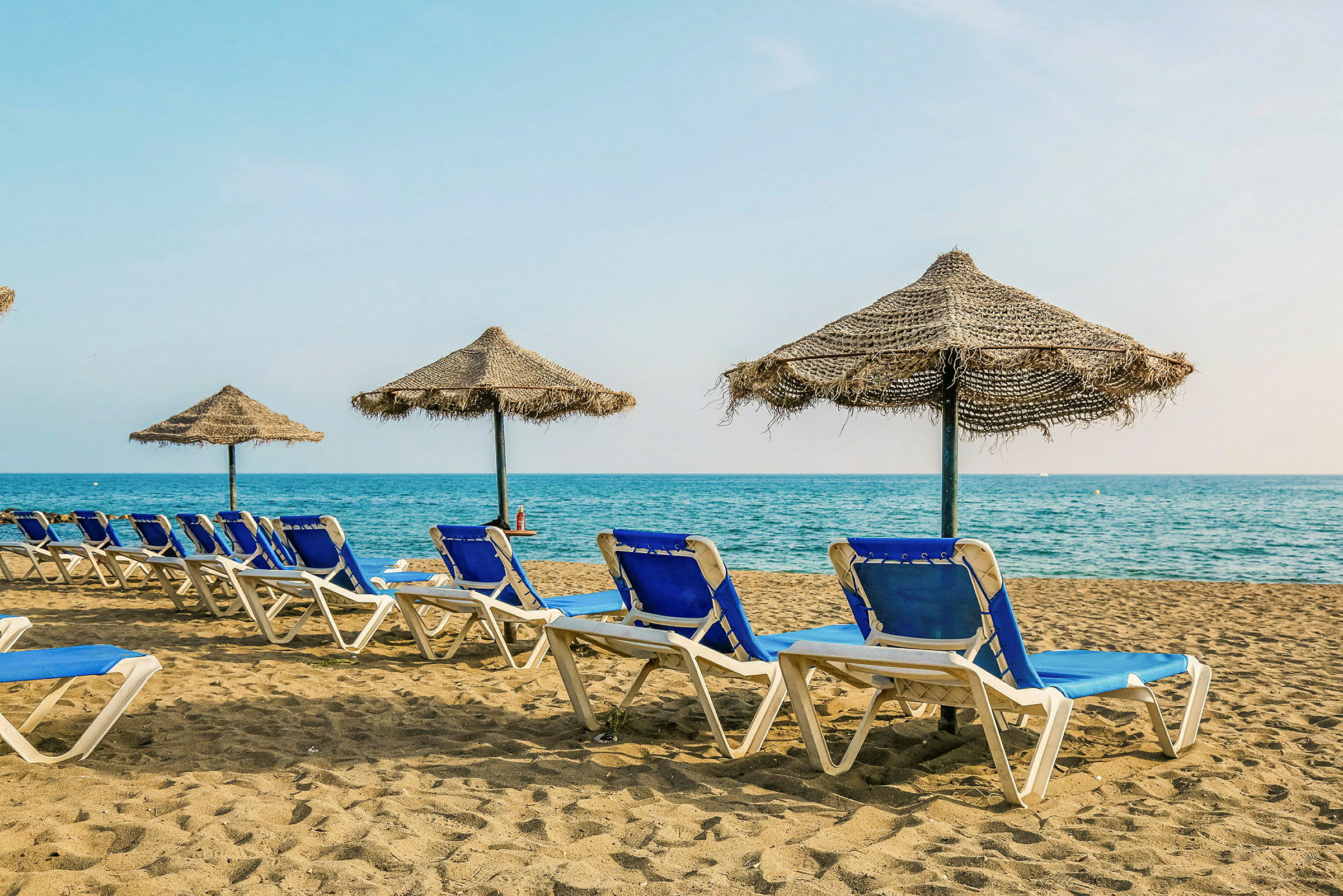 Stranden vid hotellet