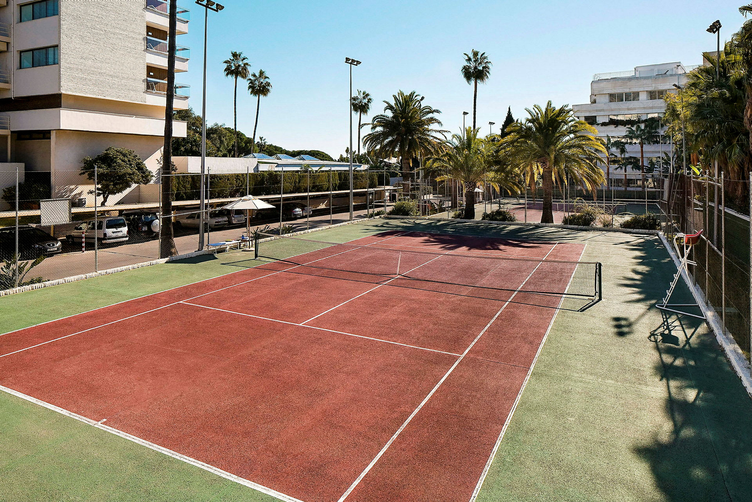 Hotellets tennisbana