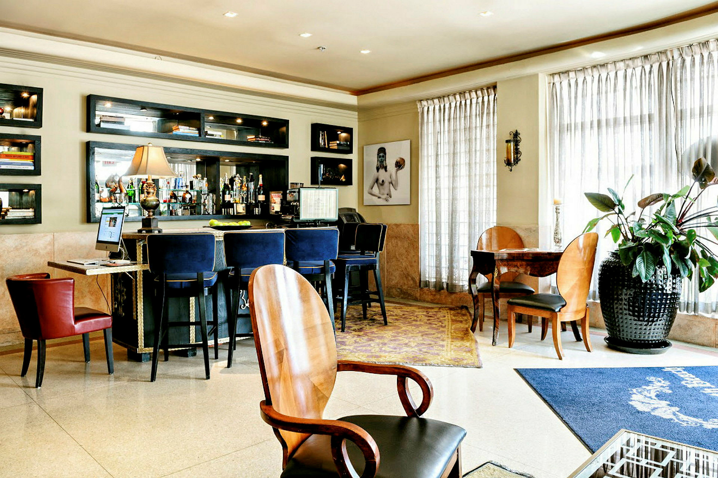 Lobby i ena hotellbyggnaden