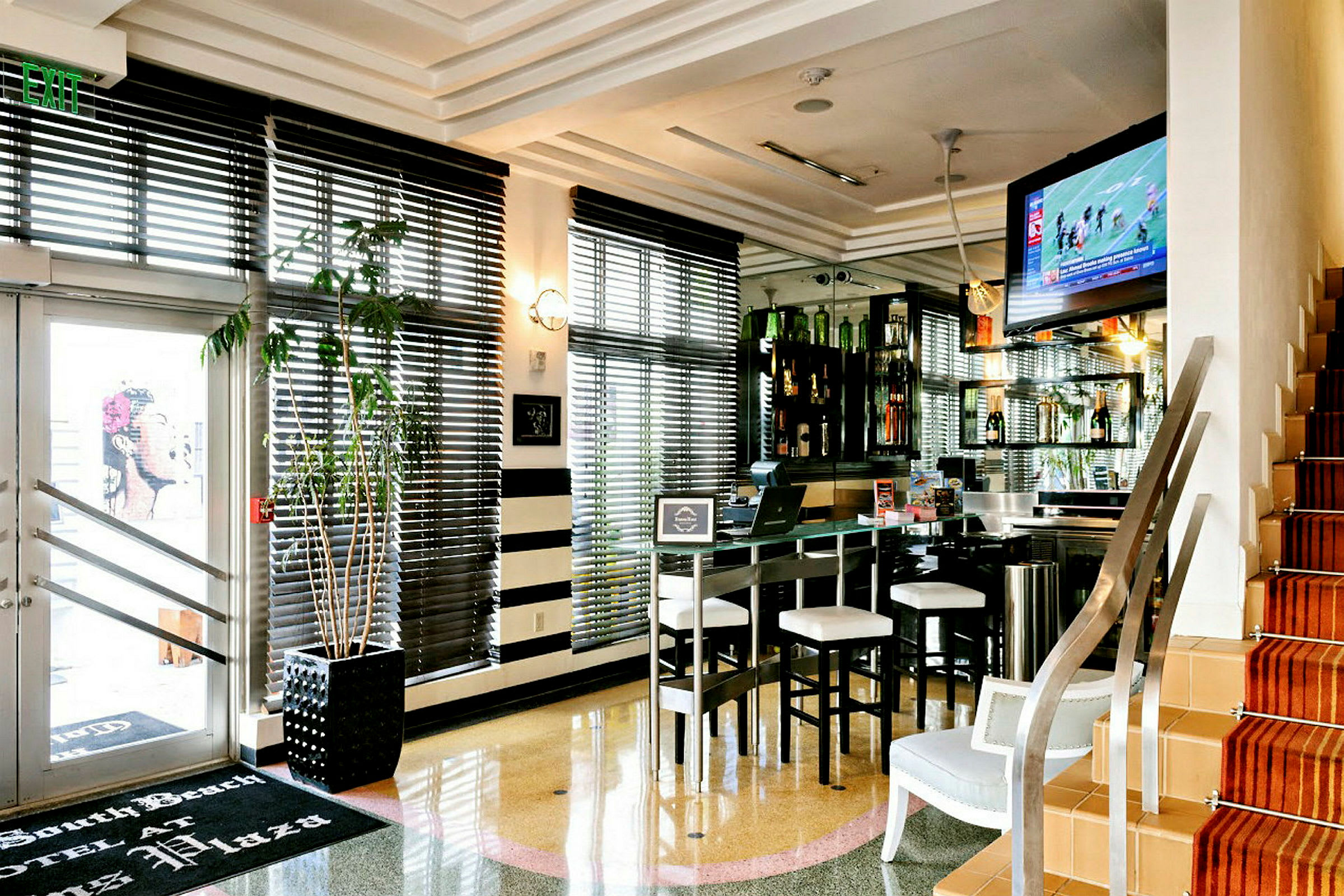 Lobby i ena hotellbyggnaden