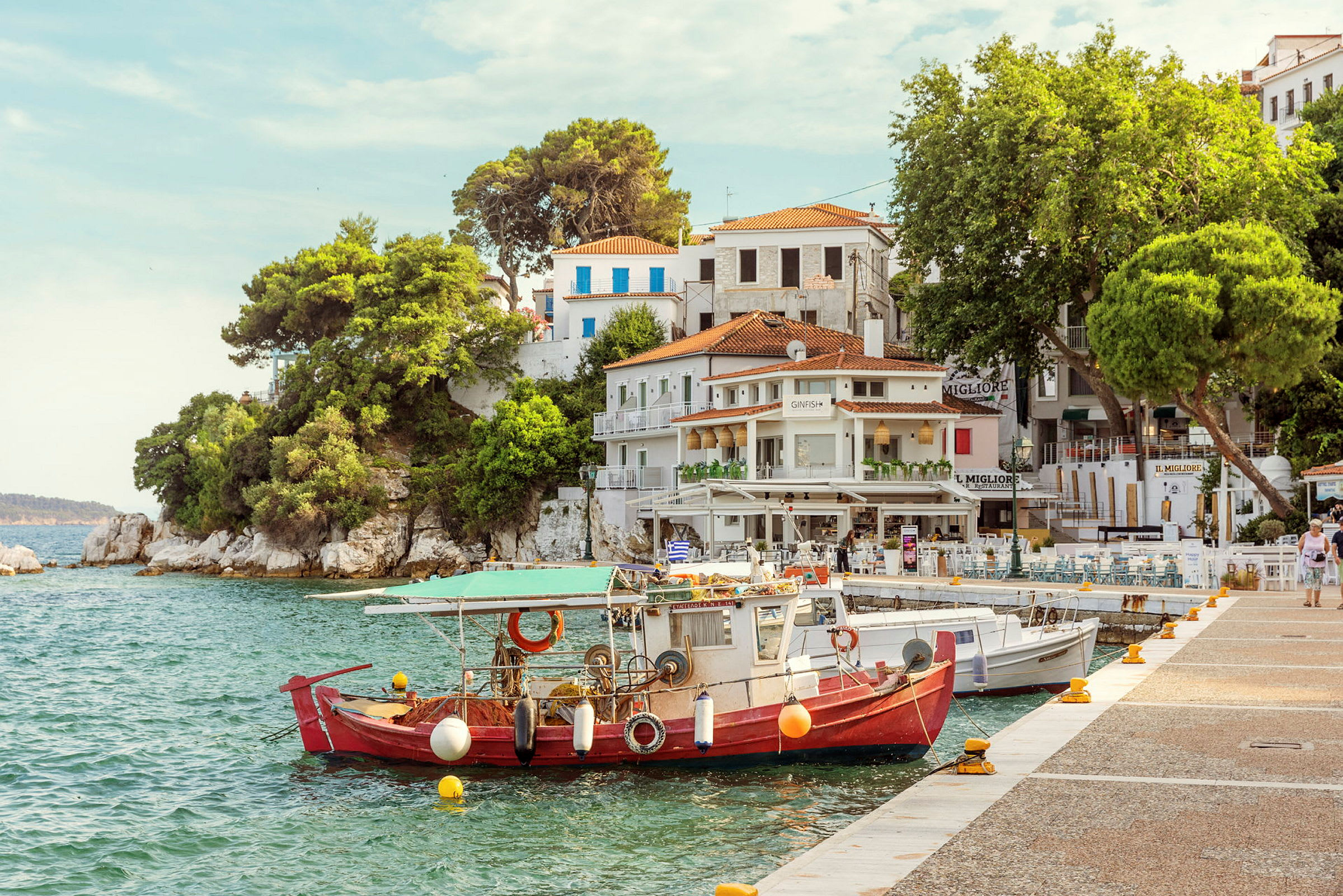 Skiathos stad