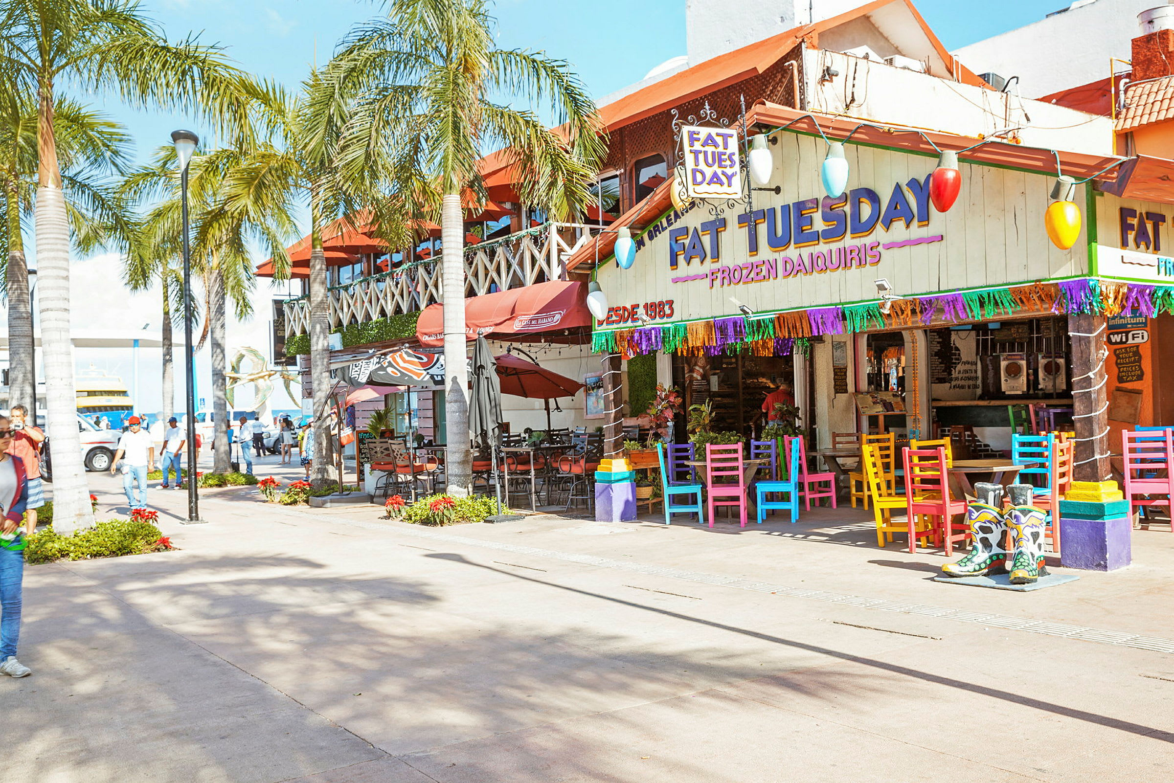 Hamnen på Cozumel