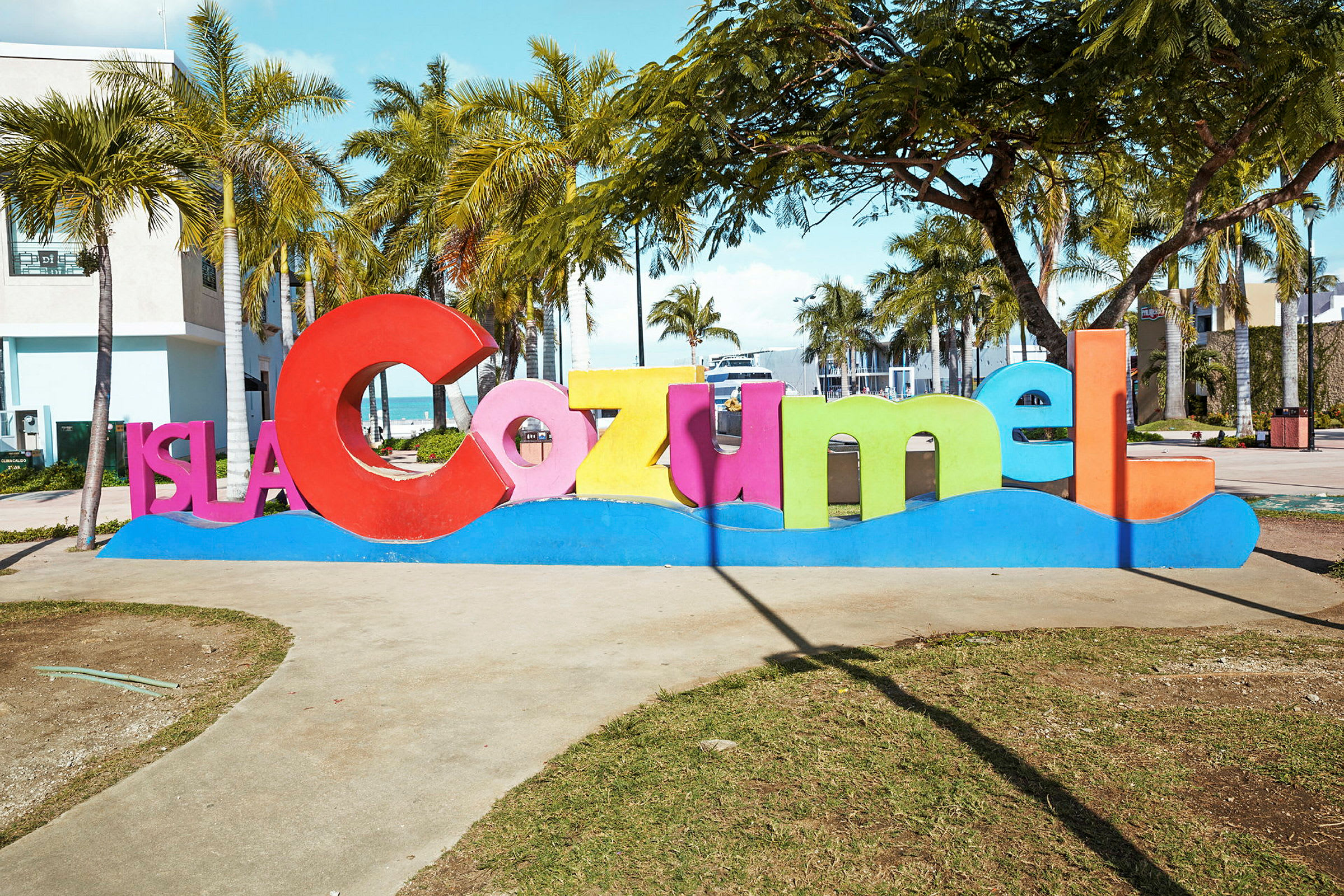 Hamnen på Cozumel