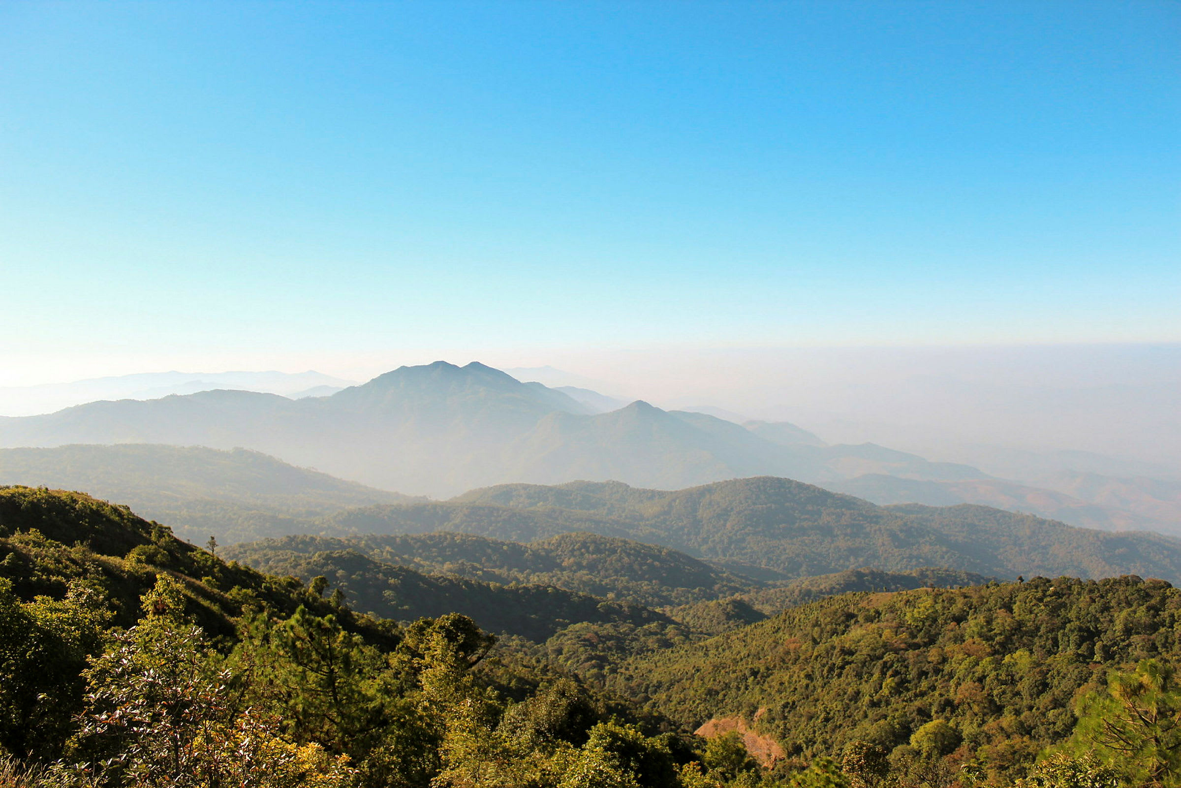 Dimma över Chiang Mai