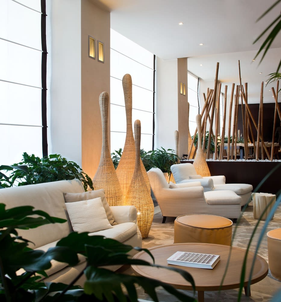 Sittområde i lobbyn