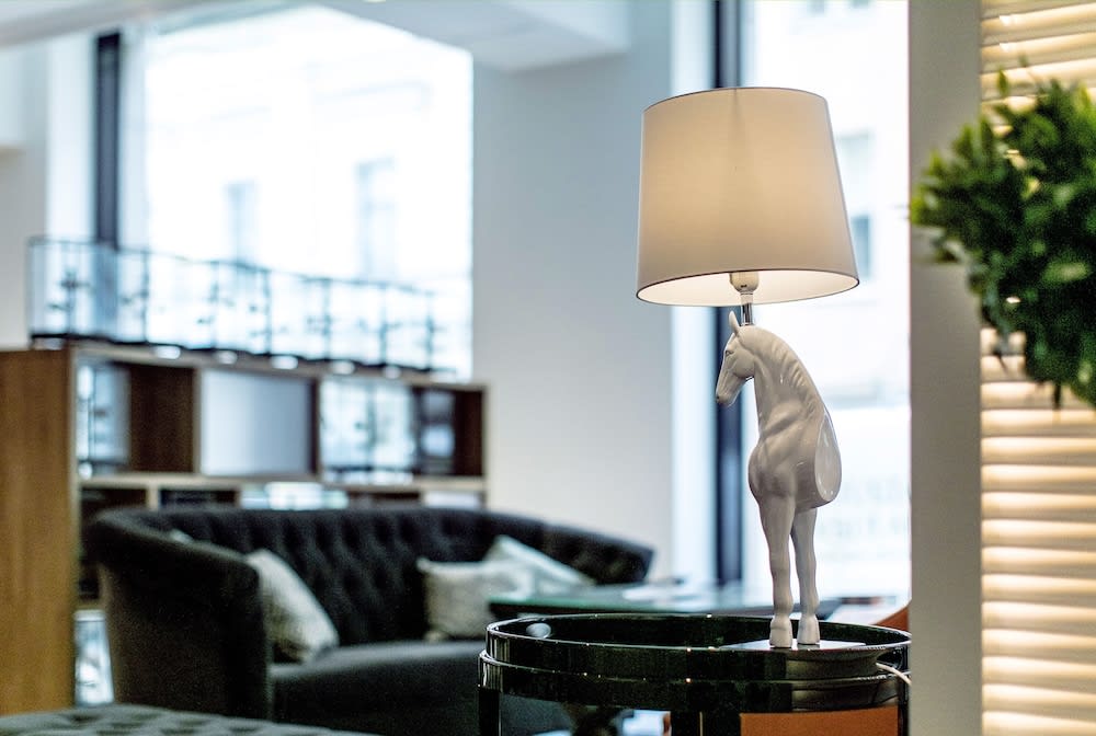 Sittområde i lobbyn