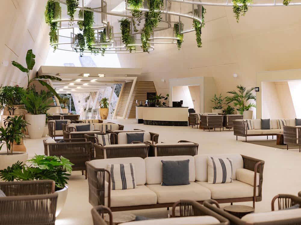 Sittområde i lobbyn