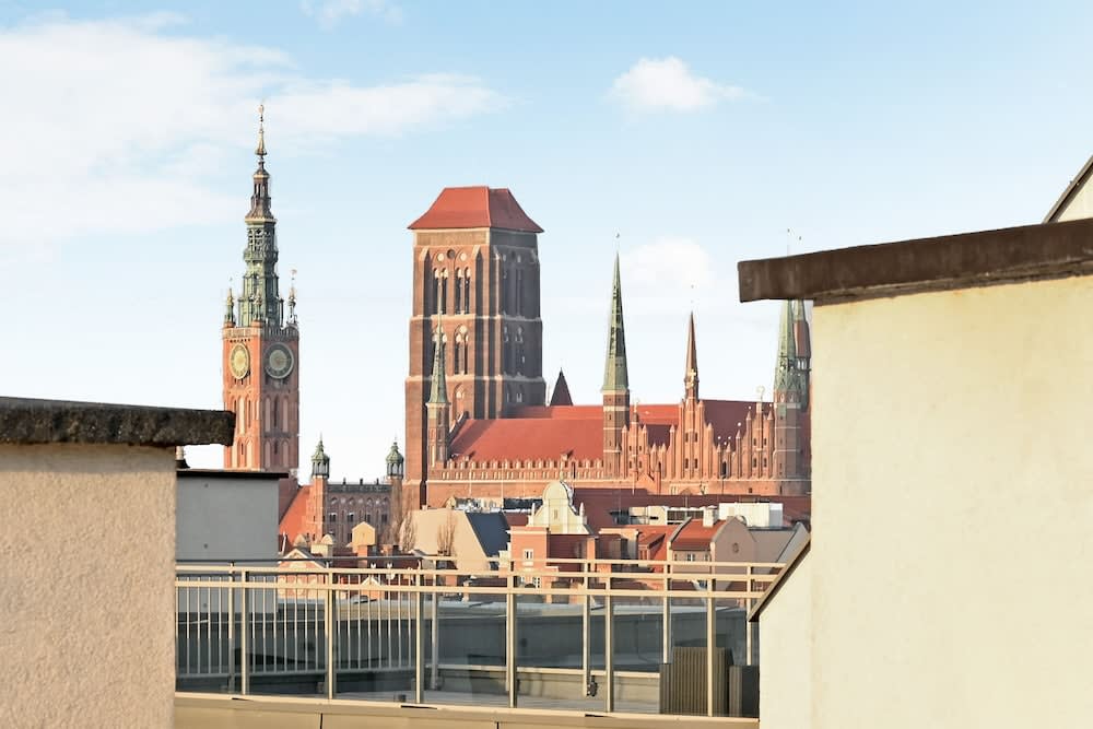 Stadsutsikt från boendet