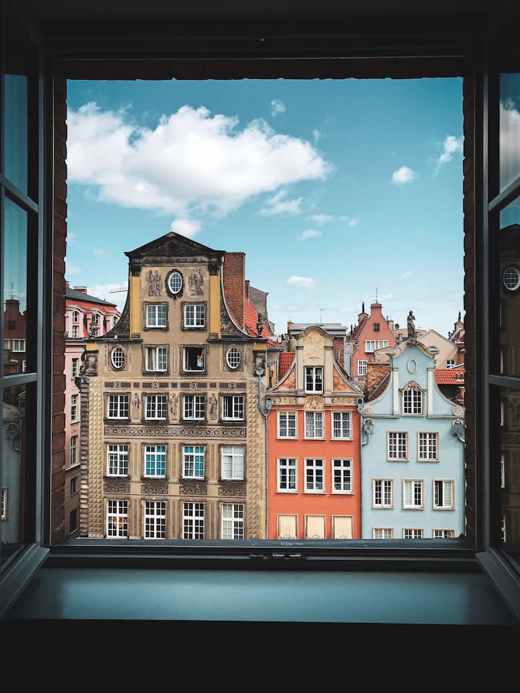 Stadsutsikt från boendet