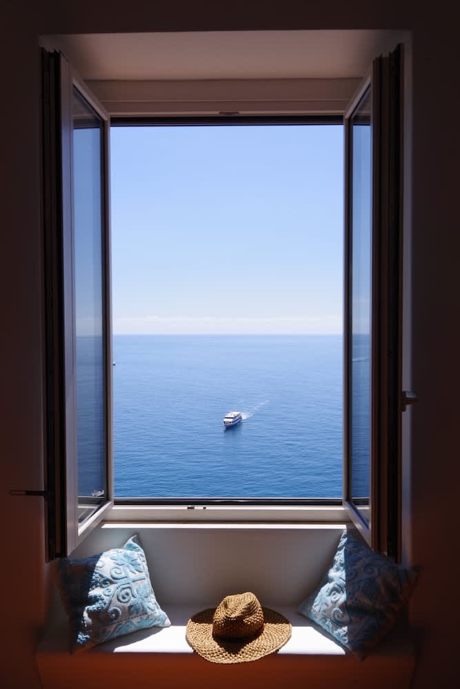 Utsikt mot vattnet