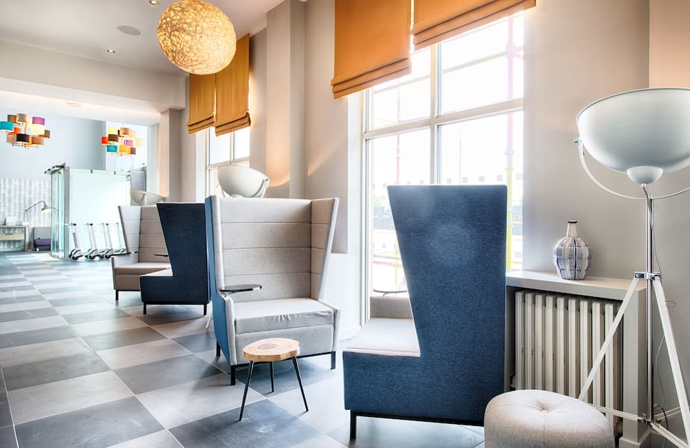 Sittområde i lobbyn